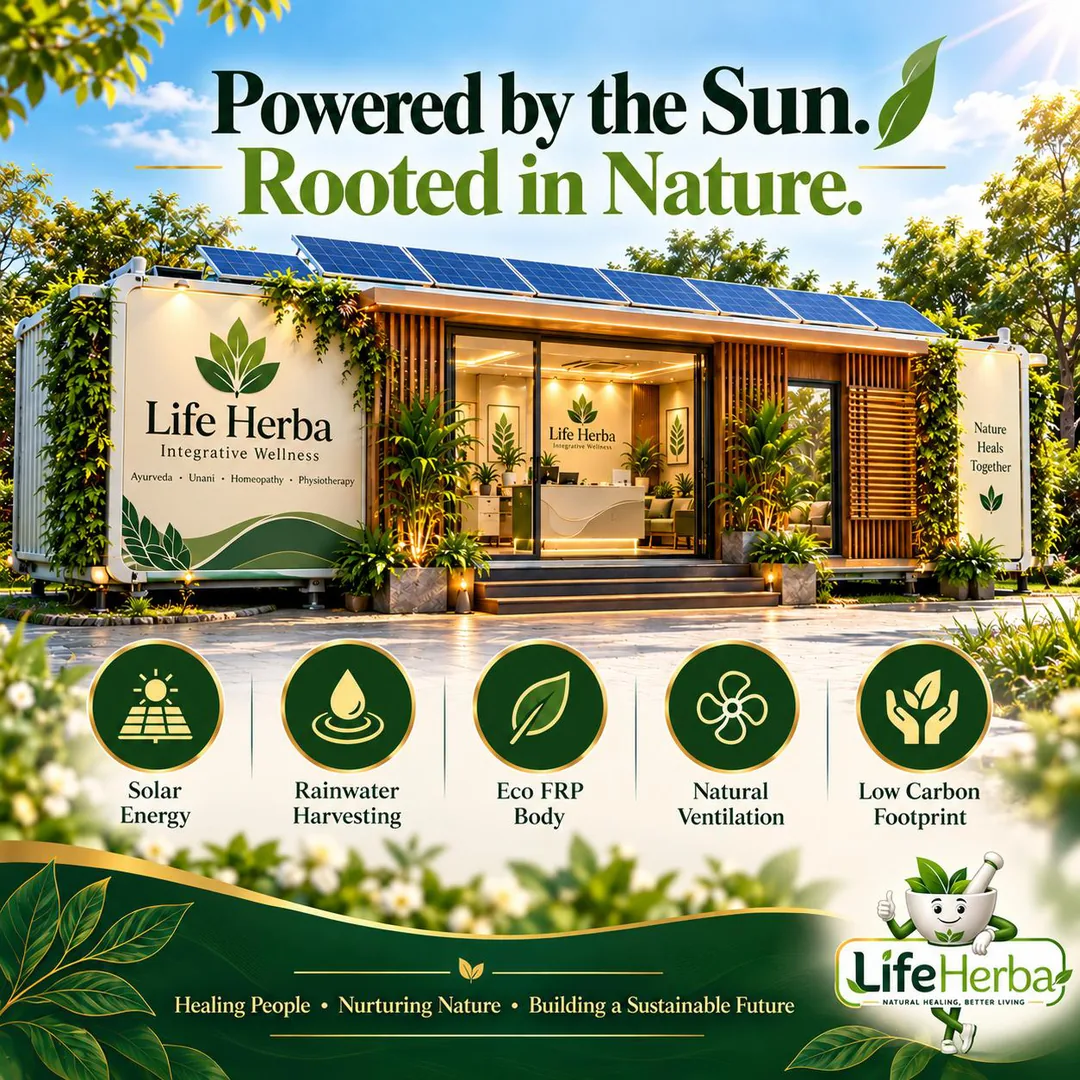 Powered by the sun, rooted in nature: solar energy, rainwater harvesting and an eco FRP body